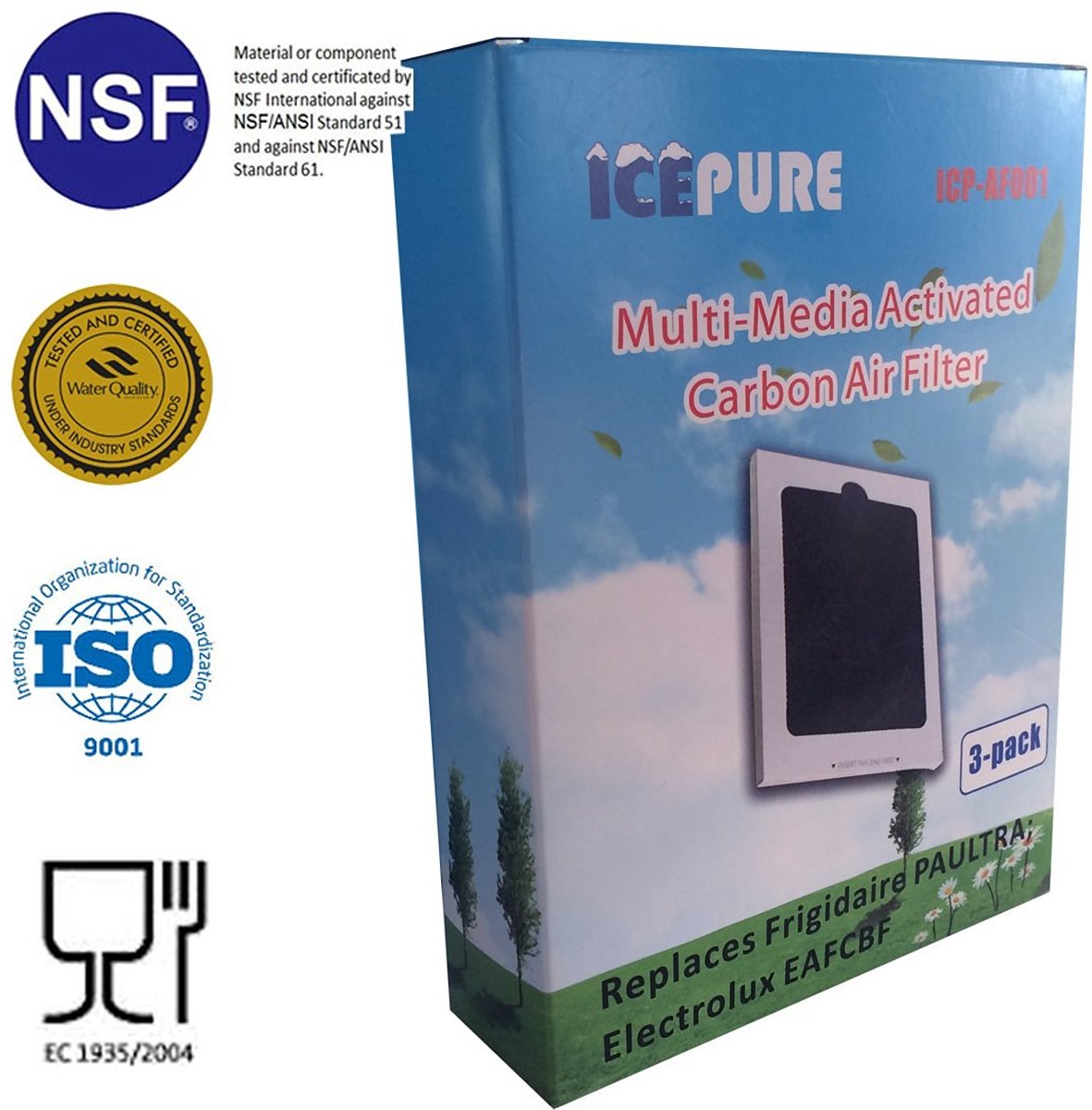 Luchtfilter voor Frigidaire Paultra 241575001