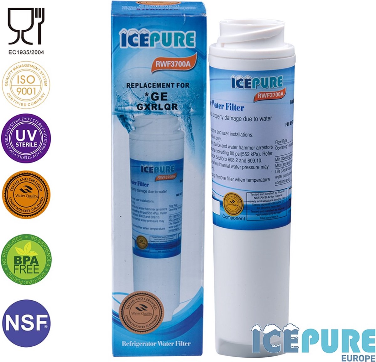 Waterfilter voor GE GXRLQR