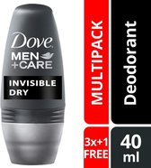 Dove Invisible Dry deo roller MEN - Voordeelverpakking 4 Stuks