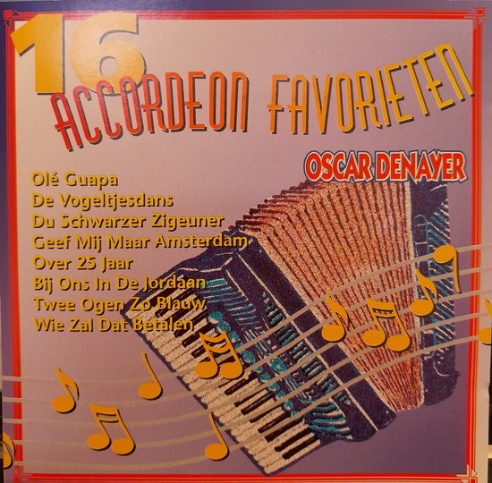 Oscar Denayer - 16 Accordeon favorieten - Cd album