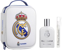Real Madrid Geschenkset - Eau de Toilette 100 ml & Parfumpen - Met Toilettas
