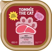Tommie the Cat - kattenvoer natvoer - verse paté rund - voordeel verpakking - 19 stuks - 85 gram per stuk - zonder suiker en graanvrij