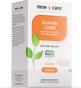 New Care Zuurvrije vitamine C1000 gebufferd vegetarisch NZVT - 60 tabletten
