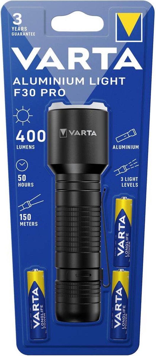 Varta F30 Pro Zwart Zaklamp LED