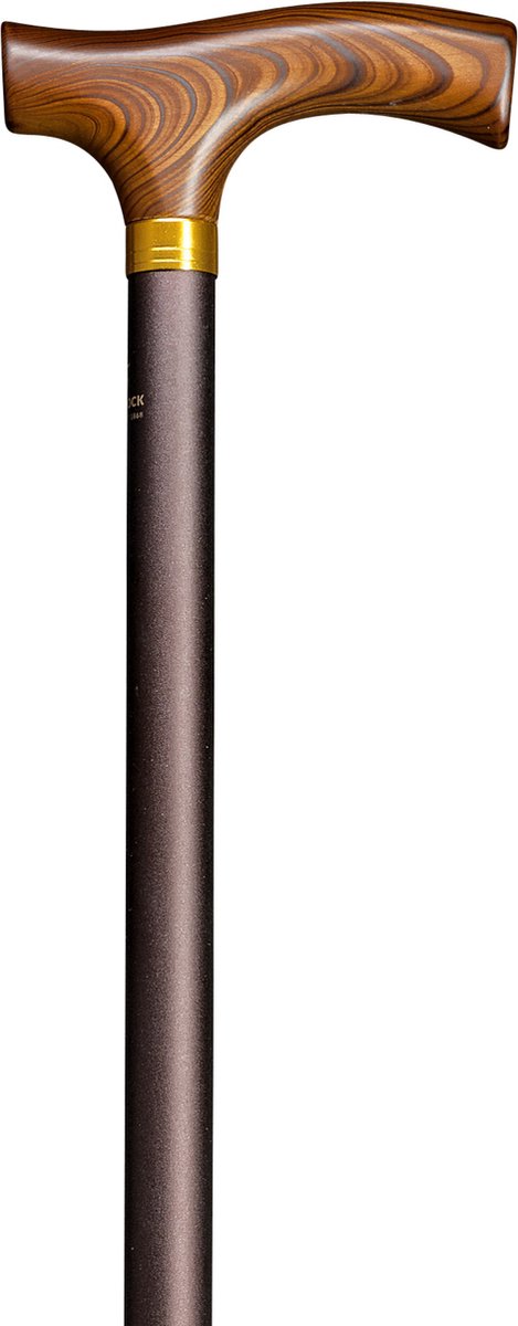 Gastrock Verstelbare wandelstok - Brons - Verstelbaar - Lengte 75 - 100 cm - Aluminium - Fritz handvat - Gewicht 345 gram - Lichtgewicht - Diameter wandelstok 18 mm - Wandelstokken - Heren en dames - Wandelstok verstelbaar - Uitschuifbare wandelstok