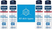 Sanex Déo Spray XL - Dermo Active Homme - 4 x 200 ml