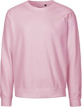 Fairtrade unisex sweater met ronde hals Light Pink - M