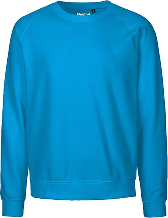 Fairtrade unisex sweater met ronde hals Sapphire - M