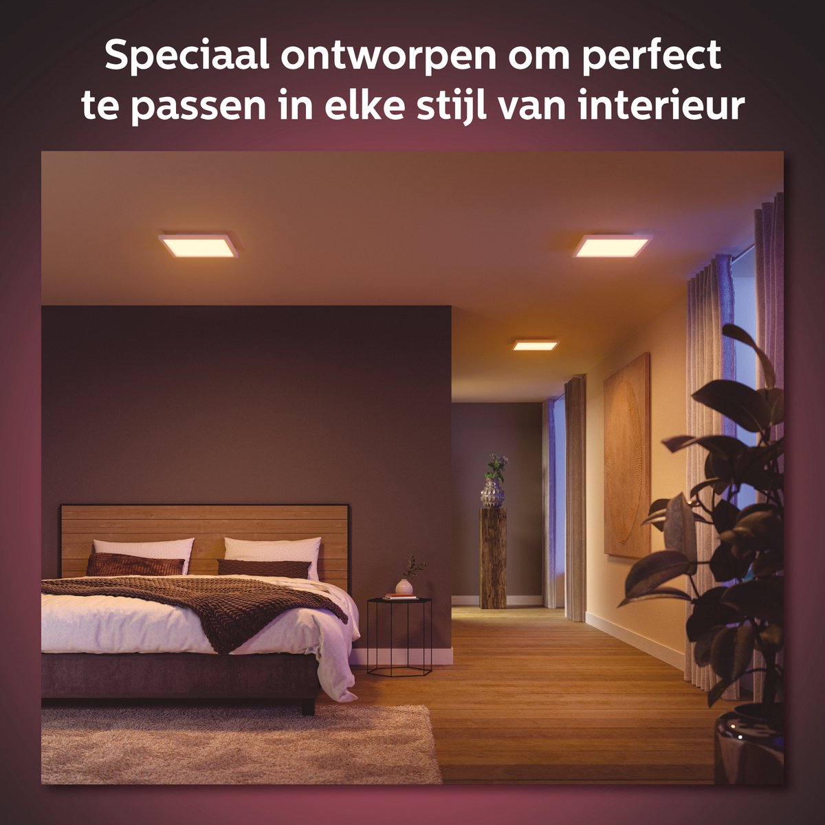 Philips Hue Surimu paneellamp – wit en gekleurd licht – wit – vierkant small — afbeelding 3
