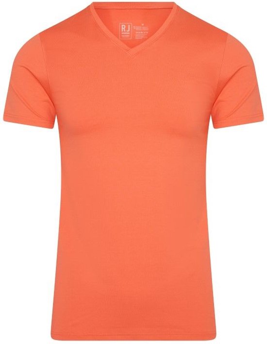 RJ P.C. M. V-Neck T-Shirt  Koraal XXL