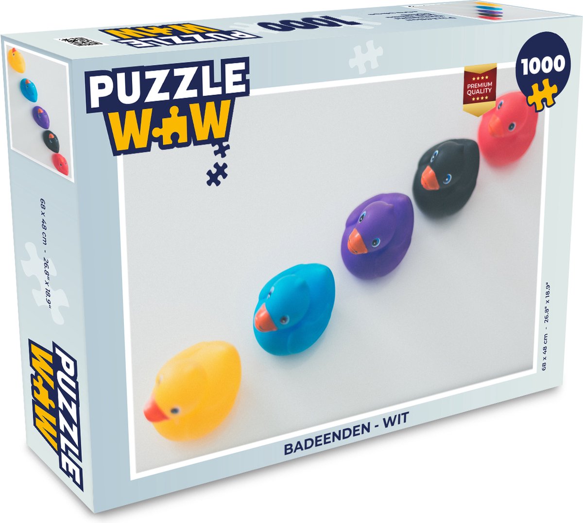 Puzzel Badeenden - Wit - Legpuzzel - Puzzel 1000 stukjes volwassenen
