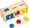 Afbeelding van het spelletje Brievenbuskist met drie bakjes | Educo | Educatief speelgoed 2 jaar | Sensorisch speelgoed | Houten speelgoed | Fijne motoriek