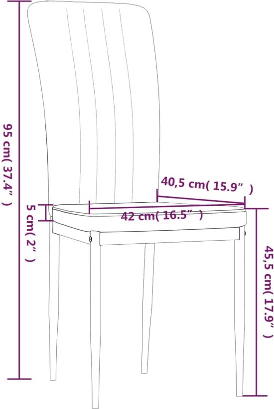 vidaXL - Eetkamerstoelen - 2 - st - fluweel - lichtgrijs