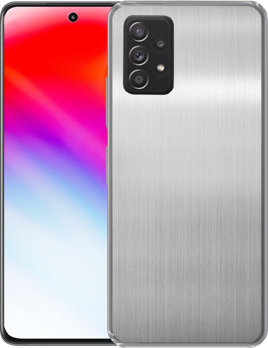 Coque Samsung Galaxy A33 5G - Impression métallique - Argent - Grijs - Coque en Siliconen -
