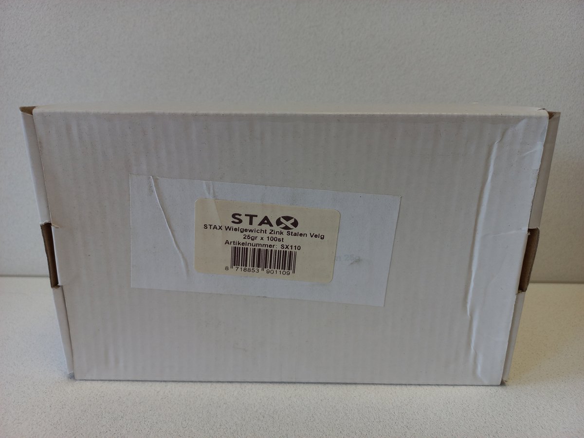 Wielgewicht / balanceer gewicht voor stalen wiel / velgen 25 gram 100 stuks