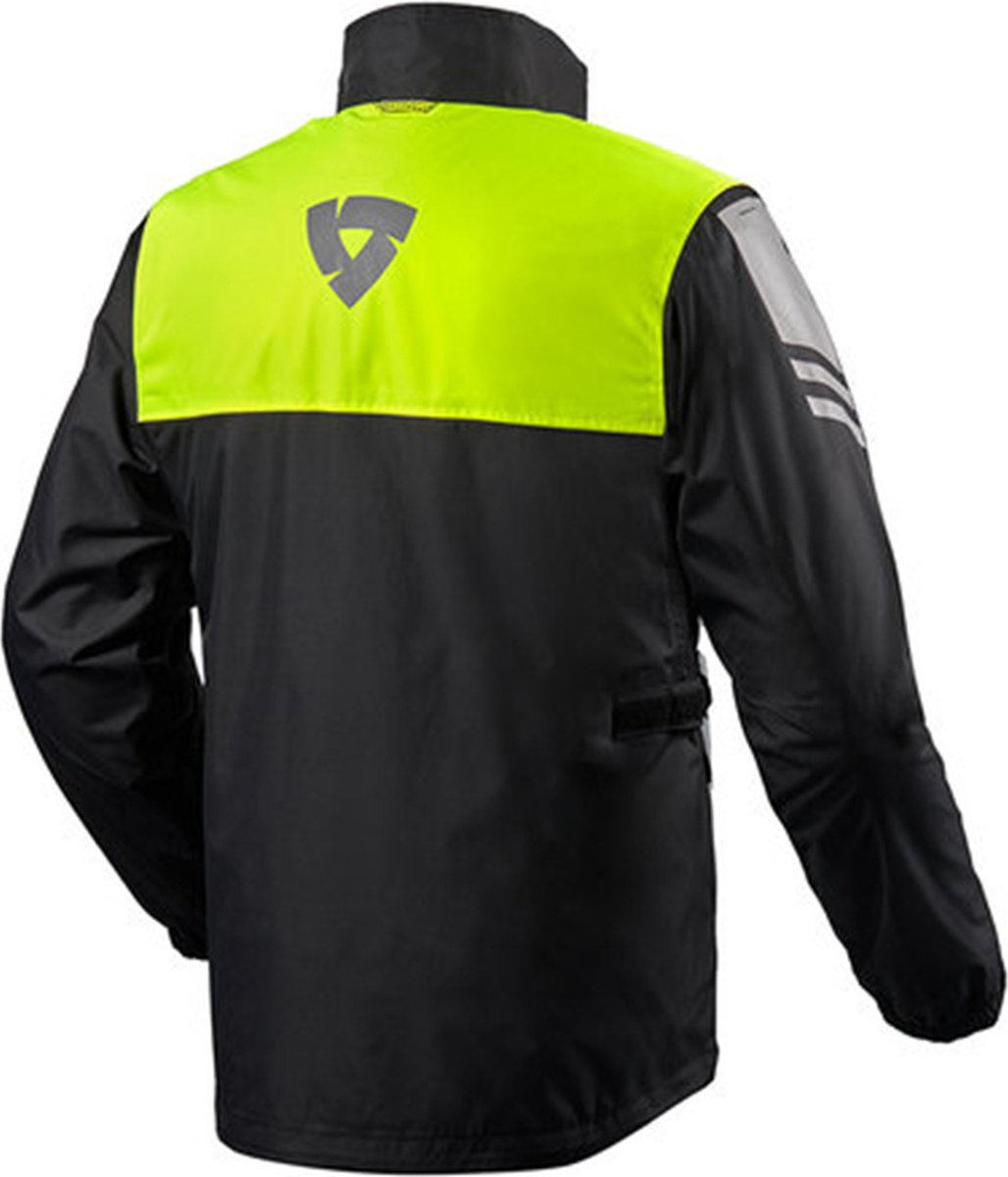 REV'IT! Rain Jacket Nitric 4 H2O Black Neon Yellow - Maat XS - – foto 4