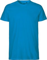 Fairtrade Men´s Fit T-Shirt met ronde hals Sapphire - L