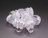 Haarklemmetjes transparant rond