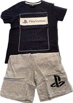 Playstation-Pyjamaset-Shirt-Short-Blauw-Grijs-Maat 116