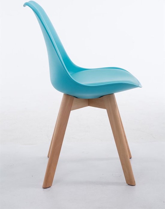 en.casa] Eetkamerstoelen Älmhult set van 2 stuks kunstleer bekleding met houten poten grijs
