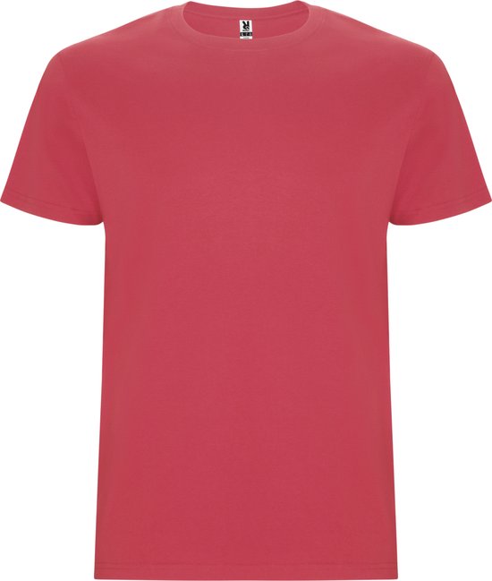 T-shirt unisex met korte mouwen 'Stafford' Gewassen Rood - L