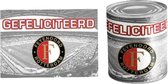 Verjaardag - Voetbal - Snoepblik - Feyenoord - Drop - Met eigen tekst - Uitdeelcadeau - In cadeauverpakking