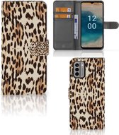 Book Cover Nokia G22 Smartphone Hoesje Leopard