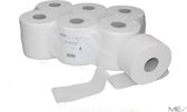 Jumbo mini toilet paper rolls packing unit 6 pieces - 140m - 2ply - recycling - white