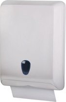 Witte handdoekdispenser MP830 voor wandmontage gemaakt van kunststof
