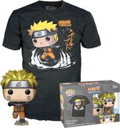 Funko Pop! Collectors Box tee box - Naruto Running #727 maat M - Exclusive Special Edition Zwart