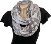 Colscarf Fin - Foulard Rond - Grijs - 75 x 50 cm (9951)