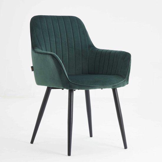 Eetkamerstoel velvet fluweel Rose 2delig - Velvet Mintgroen kopen? - Dami Living