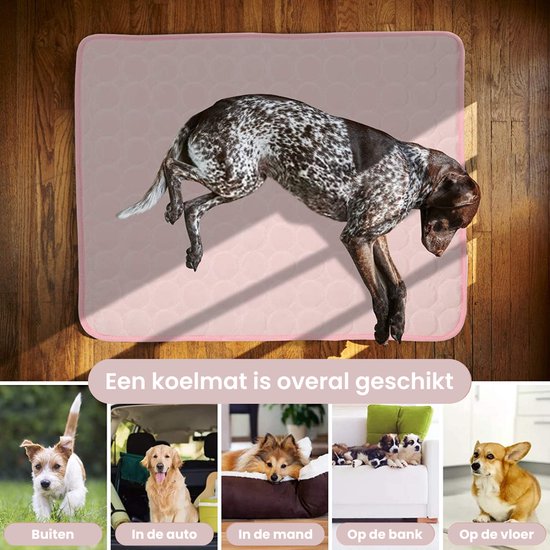 Yegookay Koeldeken Voor Honden – 70x100 Cm, Roze, Zelfkoelend, Ideaal Voor Katten, Konijnen En Andere Huisdieren Op Warme Dagen