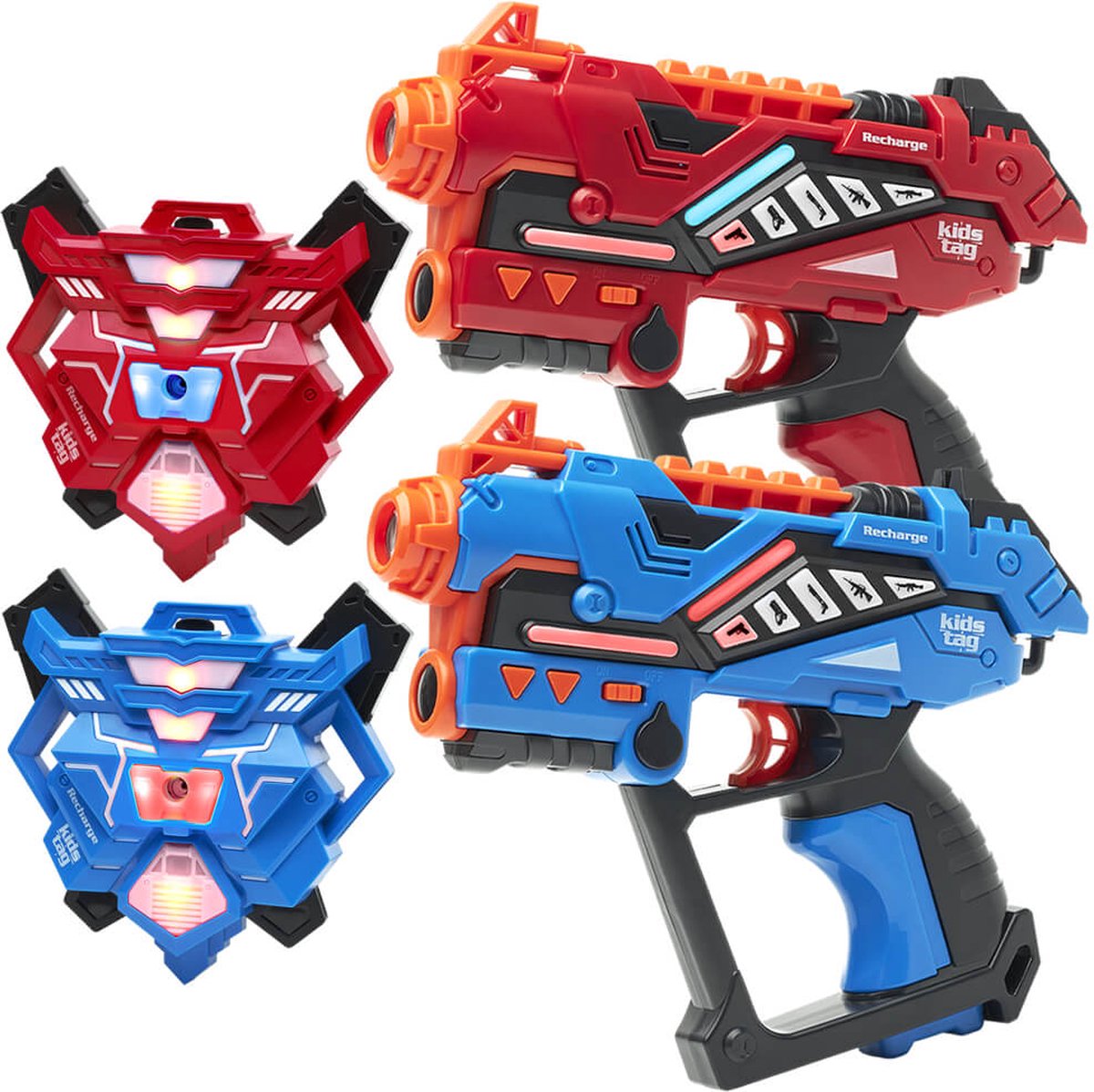 Set laser game rechargeable - 4 pistolets laser rechargeables P1 - A partir  de 6 ans 