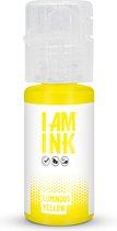I AM INK - Luminous Yellow 10ml Vegan Tattoo Inkt Geel | True Pigments | Tattoo Machine Inkt | Handpoke tatoeage inkt | Stick & Poke Ink