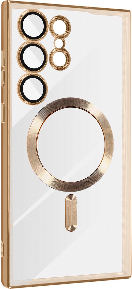 MagSafe case geschikt voor Samsung Galaxy S23 Ultra goud