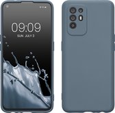 kwmobile telefoonhoesje geschikt voor Oppo A94 (5G) - Hoesje voor smartphone - Precisie camera uitsnede - TPU back cover in blauwgrijs