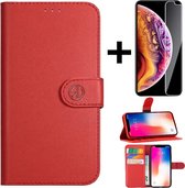 Apple iPhone 5/5S/5SE Rico Vitello super Etui portefeuille/book case/housse avec porte-cartes haute qualité couleur Rouge
