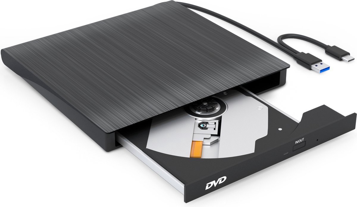 Externe DVD/CD Speler & Brander - Laptop Windows & Macbook - Externe ODD & HDD - USB & USB C