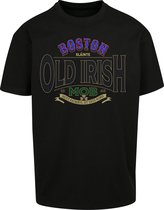 OVERSIZED! Heren - Mannen - Streetwear - Dikke Kwaliteit - Dikke stof - Urban - Modern - T-Shirt - Casual - Old Irish - Mob - Whiskey - Boozing T-Shirt zwart