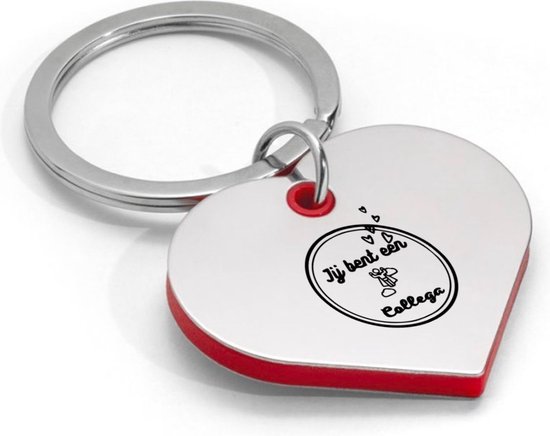 Akyol - vous êtes un super collègue porte-clés en forme de coeur - Collègue - le meilleur collègue de tous les temps - cadeau d'adieu - cadeau collègue - cadeau de remerciement - surprise