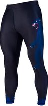 Manto - Heren legging - Grappling tights - BJJ / MMA legging - Nieuwe collectie 2023 !!! - NIGHT OUT - Zwart - maat XL