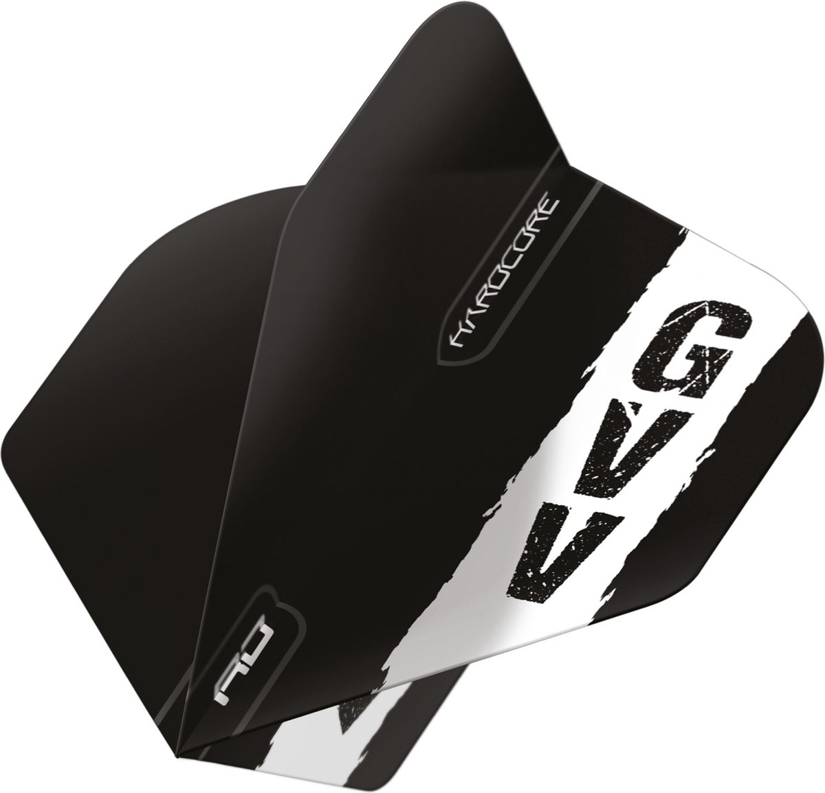 RED DRAGON - Hardcore Gian Van Veen Zwart met GVV Logo dart vluchten - 3 sets per pakket (9 dartvluchten in totaal)