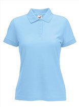 Fruit of the Loom - Dames-Fit Pique Polo - Poederblauw - S