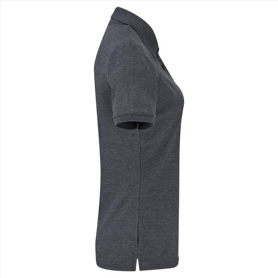 Fruit of the Loom - Polo piqué ajusté pour femmes - Gris foncé - S