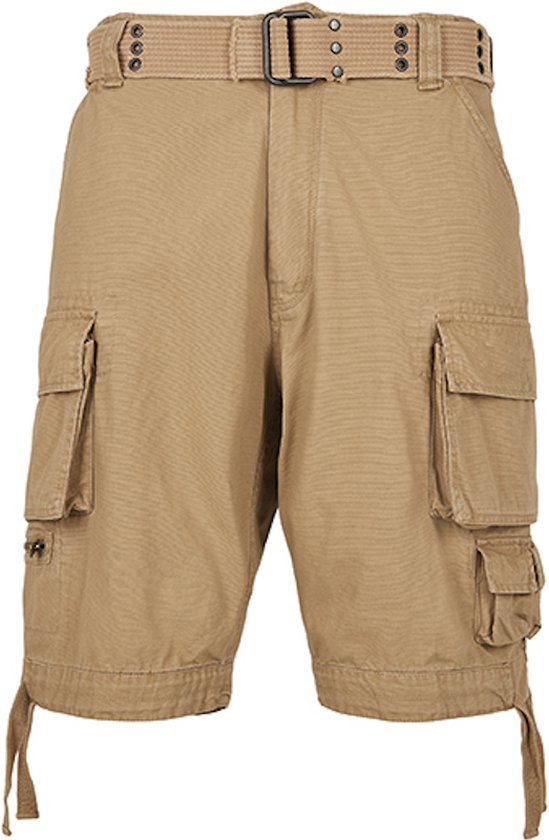 Unisex Shorts 'Savage' met zijzakken Beige - XL