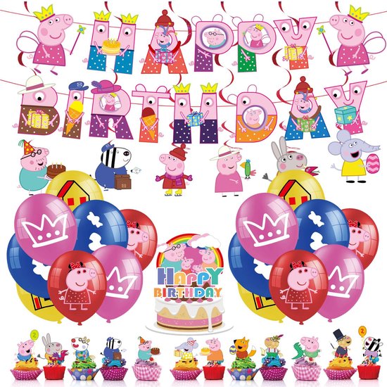 Peppa Pig slinger 3m | Peppa Pig feestartikelen | Feestwinkel Altijd Feest