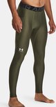 Olijfgroene Under Armour sportlegging voor heren met brede elastische tailleband en zijzak.