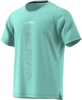 Adidas Terrex Agravic Trail T-shirt Met Korte Mouwen Groen M Man