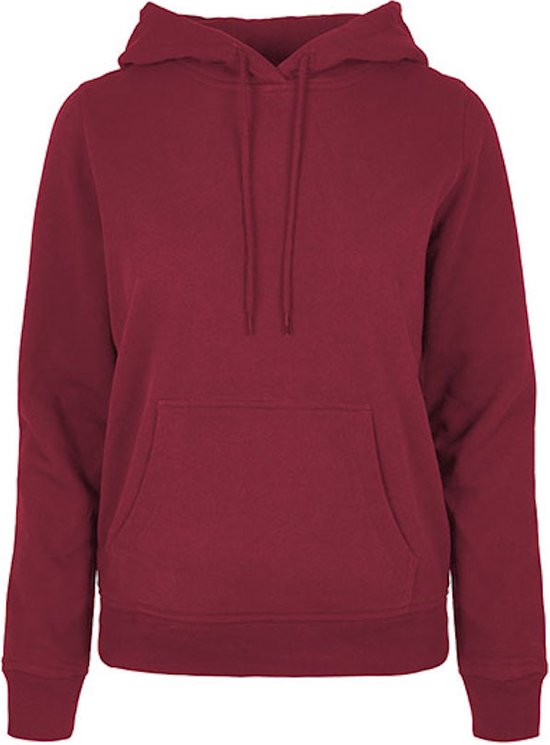 Ladies Basic Hoodie met capuchon Burgundy - 4XL